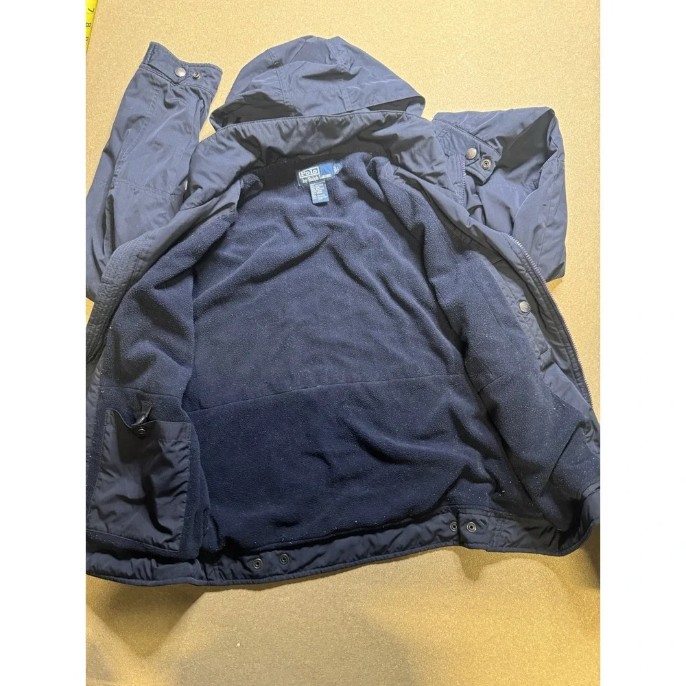 Polo Ralph Lauren Bomber‎ Jacket Men's Medium L blackFull Zip
